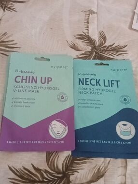 Chin Up Sculpting Hydrogel V-Line Mask - NECK LIFT Lot OfTwo Each